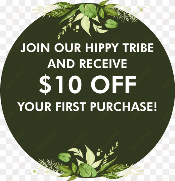 join our hippy tribe and receive 15% off your first - wilde wiese | schwarzes u. grünes botanisches mousepad