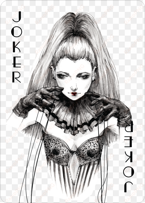 Joker Card, Fashion Playing Cards By Connie Lim - Connie Lim Illustration transparent png image
