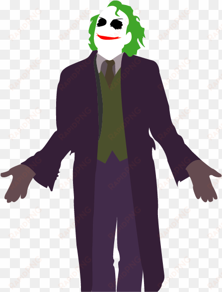 Joker Vector - Heath Ledger Joker transparent png image