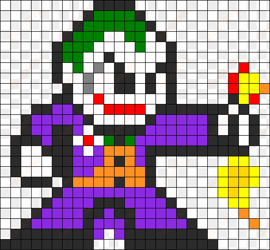 joker with rubber chicken perler bead pattern perler - perler beads joker patterns