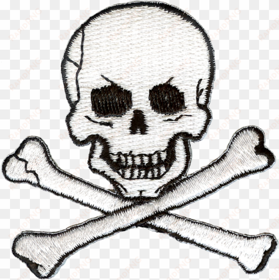 jolly roger skull and crossbones embroidery patch - jolly roger