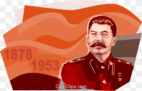 Joseph Stalin Royalty Free Vector Clip Art Illustration - Stalin Clip Art transparent png image