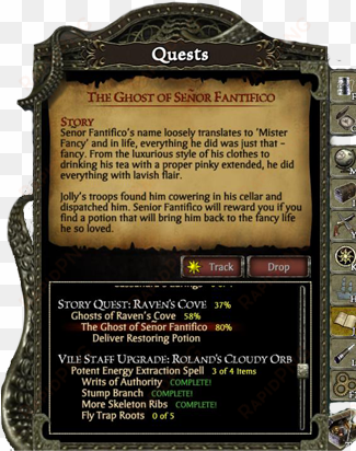 journal - quest journal game