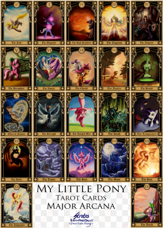 joy my little pony major aracana tarot cards by - tarot cards deviantart