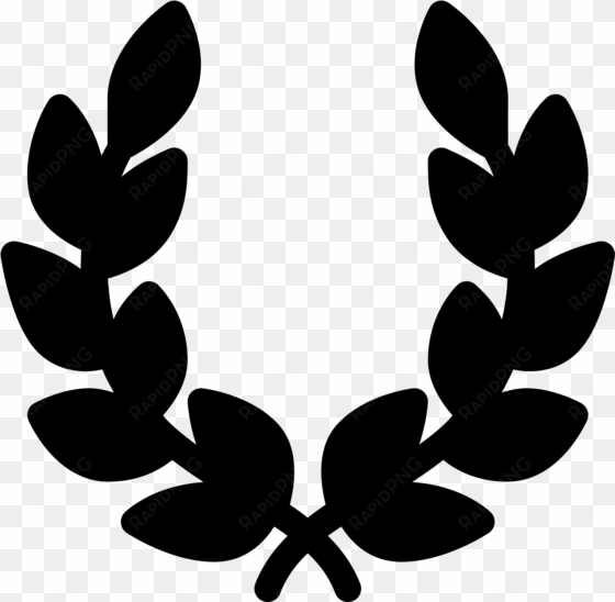 jpg free library laurel wreath filled icon free download - laurel wreath