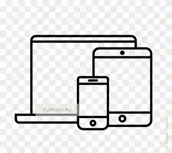 jpg freeuse stock mobile devices icon of phone computer - tablet and phone icon