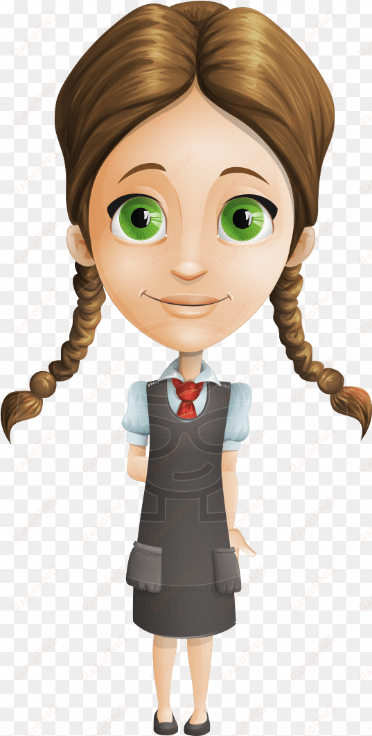jpg library stock smart schoolgirl character viola - gloss lamination or matt lamination