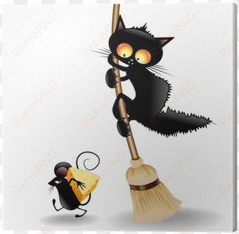 Jpg Royalty Free Library Cartoon Cat Scared By - Pumpkins And Halloween Cats Vector transparent png image