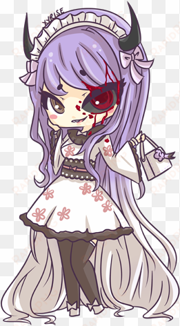 jpg royalty free library rlc girl by xyrise on deviantart - creepy chibi anime girl