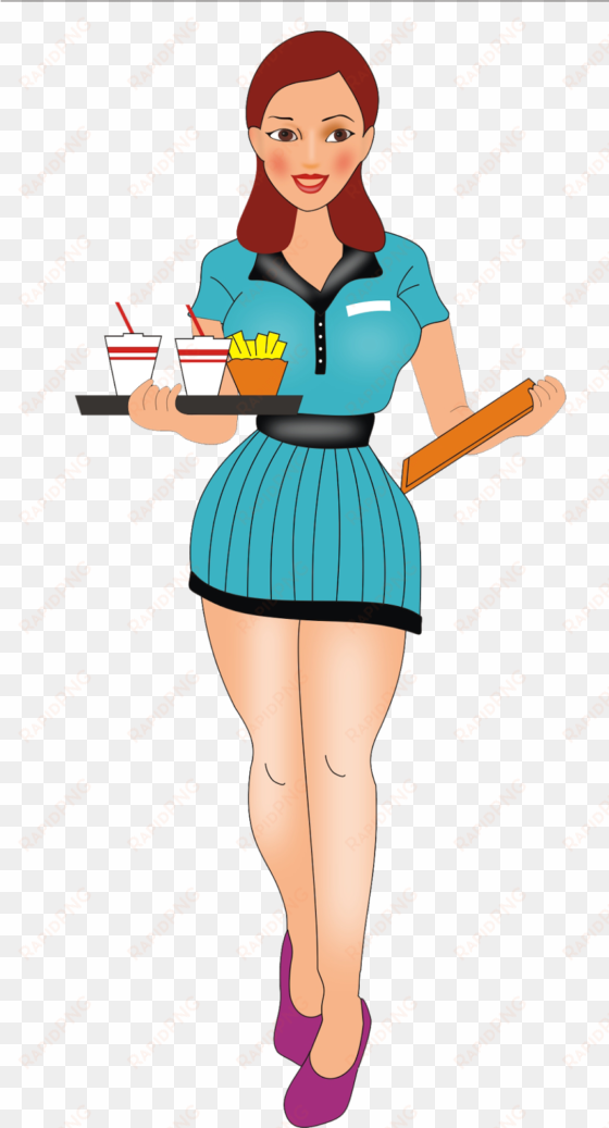 jpg transparent download cartoon group free download - waitress wanted