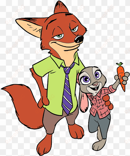 judy, nick - zootopia clipart