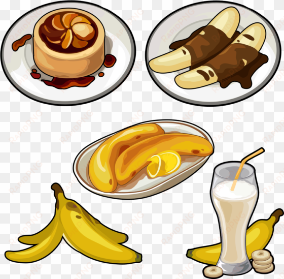 juice pisang goreng banana cake banana pudding - banana cake cartoon