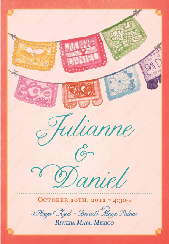 julianne & daniel's wedding program and menu » watercolors - wedding