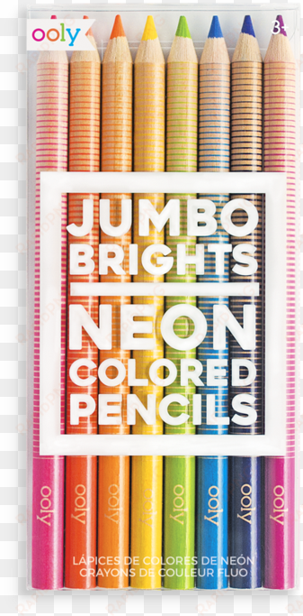 jumbo brights neon colored pencils - jumbo brights neon colored pencils set of 8