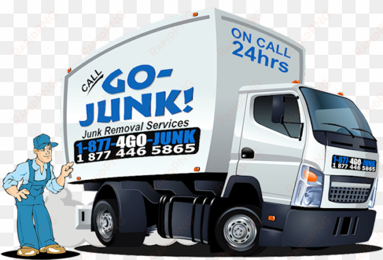 junk removal tulsa - delivery truck cartoon
