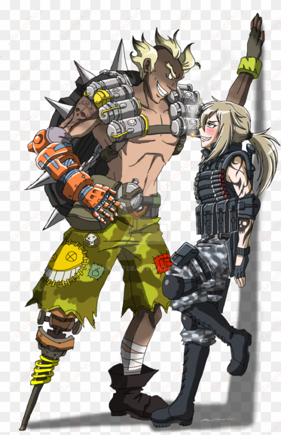 junkrat x hazel by punkbot08 on deviantart - mei