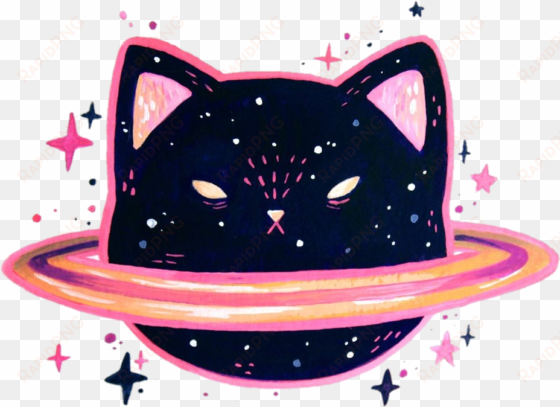 jupiter clipart cute - gato espacial kawaii