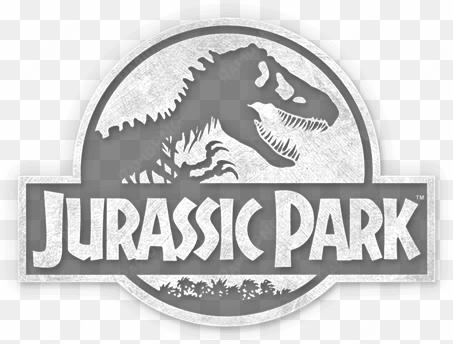 jurassic park logo black and white