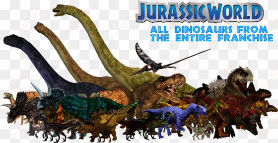 jurassic world pack - jurassic park franchise dinosaurs