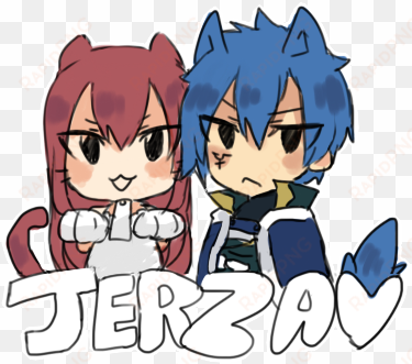 “ just a little jerza chibi because i wanted to post - fairy tail jerza chibi