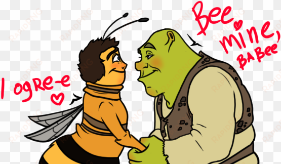 just bee movie things - shrek and barry b benson