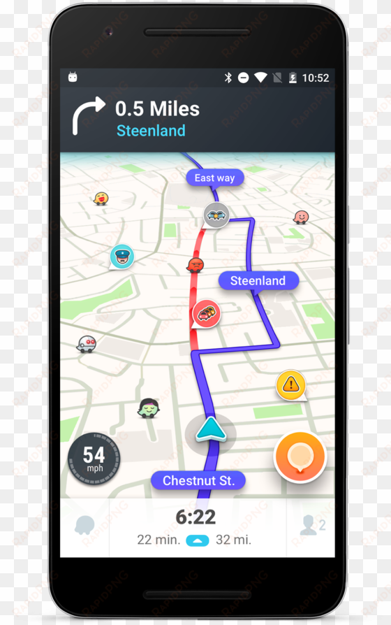 just by driving with waze open, you're already contributing - waze alert