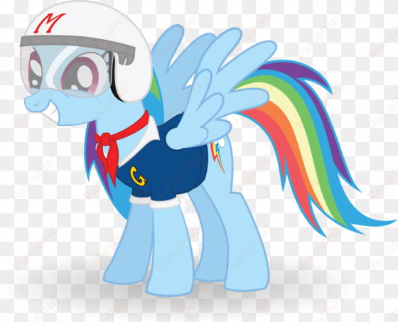 justablankflank, rainbow dash, safe, speed racer - my little pony: friendship is magic