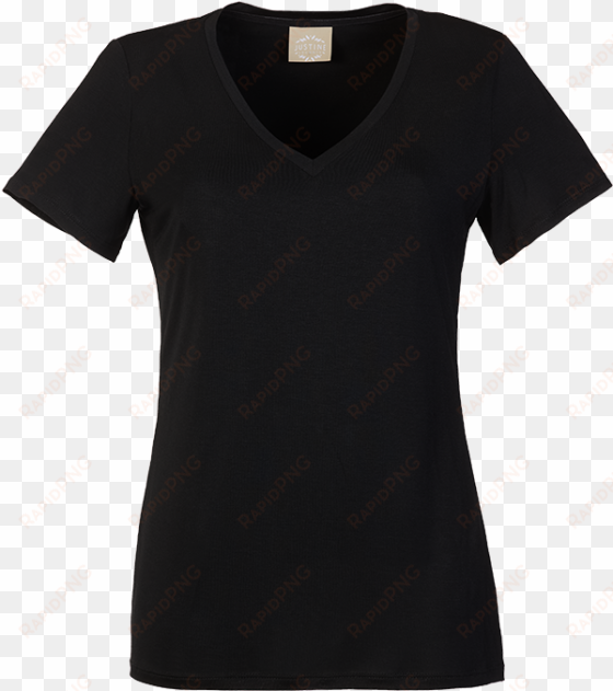 Justine Leconte Tencel Perfect T Shirt Black Lc-2 Low transparent png image