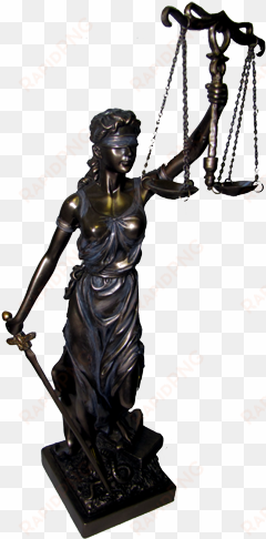 justitia themis goddess of justice & law statue bronze - statue of justice transparent