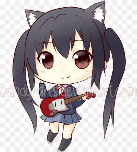 k on azusa chibi by candy arts on deviantart - anime chibi