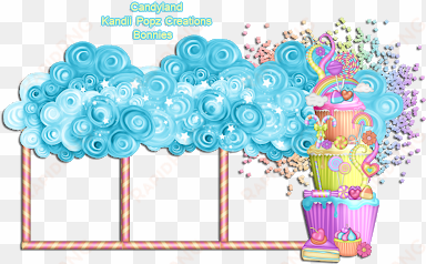 Kandii Popz Dezignz Candyland Cluster Frame Extras - Illustration transparent png image