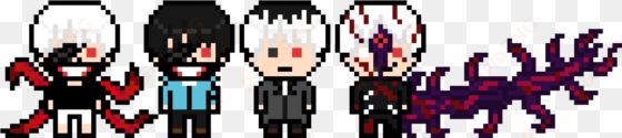 kaneki ken danganronpa pixel arts - tokyo ghoul pixel art