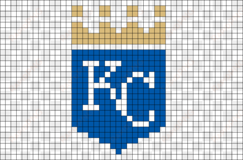 kansas city royals - kc royals pixel art