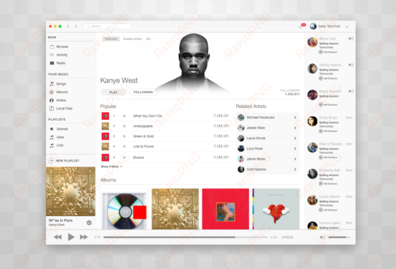 Kanye West 2x - User Interface Design transparent png image