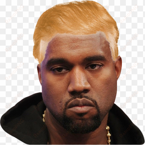 kanyewest kanye trump wig ftestickers freetoedit - kanye west really