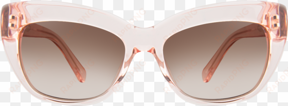 kate spade crimson/s 0fp6 sunglasses - clear cat eye sunglasses