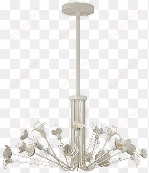 kate spade keaton large white bouquet chandelier - visual comfort-keaton large bouquet chandelier in light