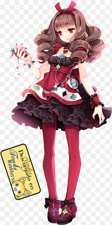 kawaii blog design - queen of hearts anime