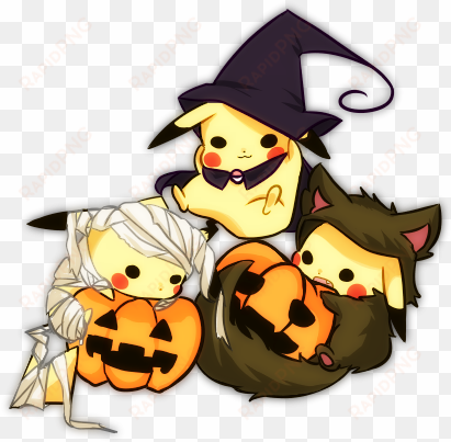 Kawaii Cute Pikachu Pokemon Pikachukawaii Kawaiipikachu - Pikachu Halloween transparent png image