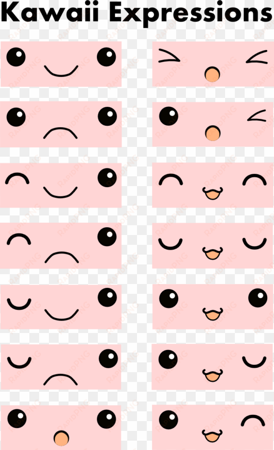 kawaii expressions page 1 by chibi-janine - caritas kawaii para dibujar faciles