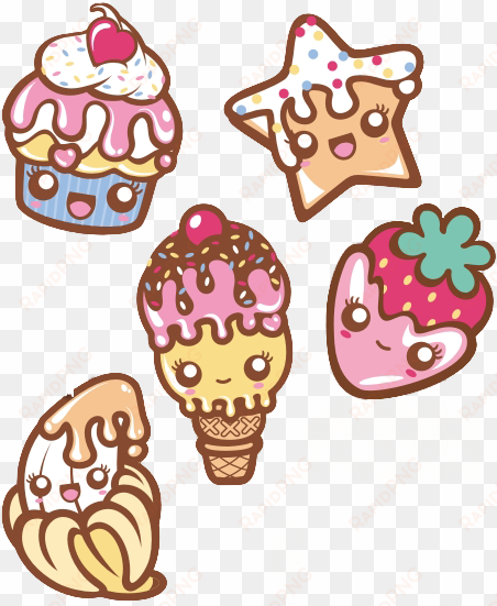 kawaii tumblr food png - cute ice cream design
