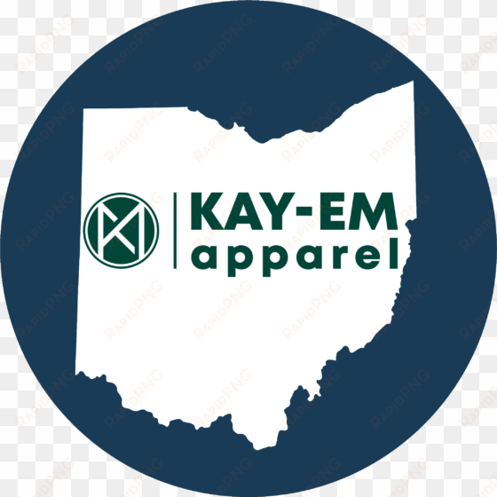 kay-em apparel - ohio - black lined notebook with margins: 101 pages,