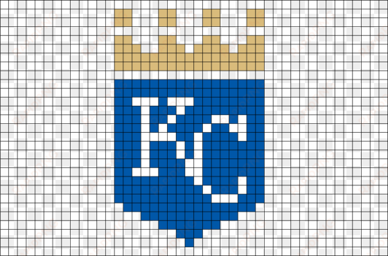 kc royals pixel art