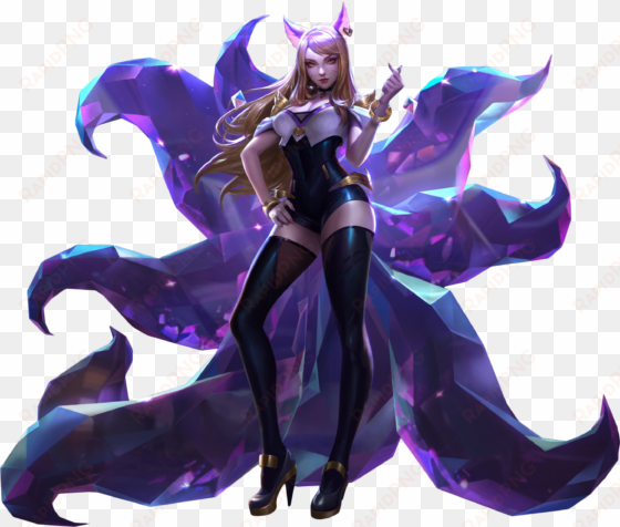 kd/a ahri skin png image - mythical creature