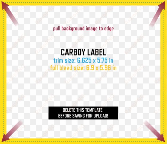 keg & carboy label design template - label