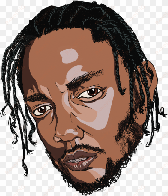 kendrick lamar stylised portrait - drawing