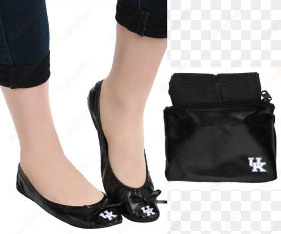 kentucky wildcats ncaa team logo womens foldable flats - boston bruins nhl team logo womens foldable flats shoes