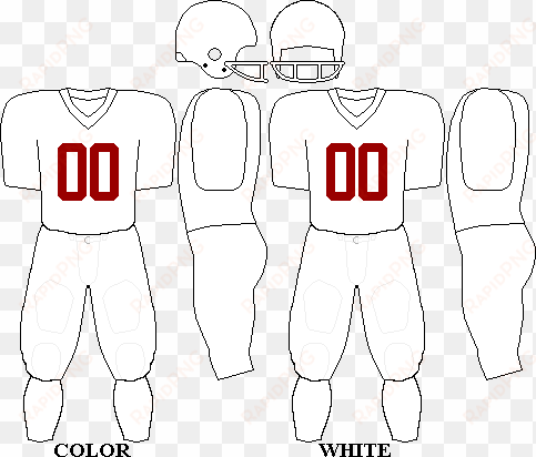 Kevinw-long Sleeve Football Template - Football Uniform Template transparent png image