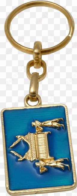 key-ring with image of the ark of the covenant - ark of the covenant keychain