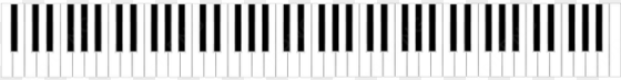 keyboard piano music sound keys play piano - transparent background piano keys clipart